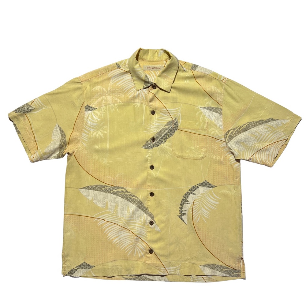 Tommy Bahama Silk Floral Hawaiian Camp Shirt Men’s Size Large L